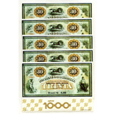 Brasil 1976 30 Mil Reis Banco Do Brasil - Lote 100 Blocos