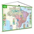 Brasil Regional Mapa Banner Politico Escoar Norte Sul Nordeste Sudeste Centro-oeste..  Regiões Geográfico
