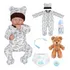 Brastoy Bebê Reborn Boneca Pintada Silicone Menino 48cm