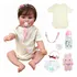 Brastoy Fabrica Boneca Bebê Reborn Silicone Menina Olhos Castanhos 48cm