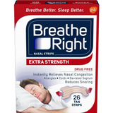Breathe Right Dilatador Nasal Extra Em Tiras 26 Unidades