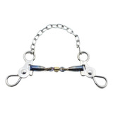 Bridão Mangalarga Inox Bocal Articulado Salivador Tabatinga 