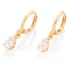 Brinco Argola 18k Com Zircônias Branco 527237 Rommanel