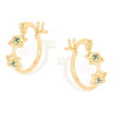 Brinco Argola Com Estrelas