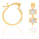 Brinco Argola Com Estrelas