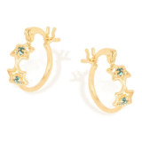Brinco Argola Com Estrelas