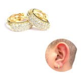 Brinco Argola Cravejada Zirconia