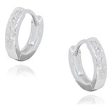 Brinco Argola Cravejada Zirconia