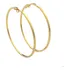 Brinco Argola Fina Média Banhado Ouro 18k Semi Joia