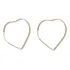 Brinco Argola Fio Coração - Banhado Prata 925 Ou Ouro 18k