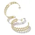 Brinco Argola Fios Em Zigzag - Banhado Prata 925 Ou Ouro 18k