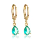 Brinco Argola Gota Verde