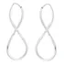 Brinco Argola Infinito Prata 925 Cor Prateado 51mm Grande