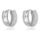 Brinco Argola Masculina Cravejada