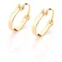 Brinco Argola Pequena Lisa Folheada A Ouro 520293 Rommanel