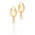 Brinco Argola Pérola Banhado A Ouro 18k - Rommanel 527303