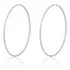Brinco Argola Redonda Lisa Grande 6 Cm 6 Grs Prata 925