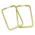 Brinco Argola Retangular Grande. Amandagold