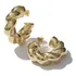 Brinco Argola Torcida Soft - Banhado Prata 925 Ou Ouro 18k