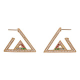 Brinco Argola Triangulo Semijoia