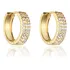 Brinco Argolinha Feminina Banhado Ouro Festa Casamento Luxo Cor Dourado Santo Estillo Semijoias