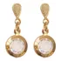 Brinco Banhado A Ouro 18k Esfera Pedra Lindo Com Garantia