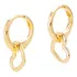 Brinco Banhado Ouro 18k Argolinha Coração Rommanel 526588