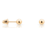 Brinco Bola 3mm Ouro