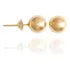 Brinco Bola 6mm Em Ouro 18k/750 Esfera Clássico E Atemporal