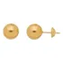Brinco Bola Bolinha 6mm Em Ouro 18k 750 Imediato Cor Dourado