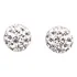 Brinco Bola Mina 8 Mm Cristais Swarovski Prata 925