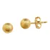 Brinco Bolinha Fosco 4, 6, 8 E 10mm Banhado A Ouro 18k