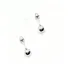 Brinco Bolinhas 3 Mm Em Ouro Branco 18k