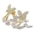 Brinco Borboleta C/zirconias - Banhado Prata 925 Ou Ouro 18k