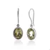 Brinco Citrino Natural Oval, Prata 925. India - 21921488-1