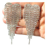 Brinco Coracao Cravejado Strass
