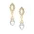 Brinco Cristal Em Gota Folheado A Ouro Rommanel 523359 Deb 