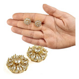 Brinco Cristal Pequeno Strass