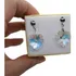 Brinco Cristal Swarovski Aurora Boreal 1,8 Cm Anti-alérgico