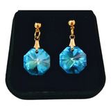 Brinco Cristal Swarovski Castanha