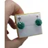 Brinco Cristal Swarovski Castanha Emerald Prata 925