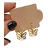 Brinco De Argola Dourada Borboleta Banho Ouro 18k