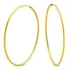 Brinco De Argola Lisa Folheado Em Ouro 18k