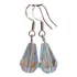Brinco De Cristal Natural Austríaco Aurora Boreal Prata 925
