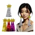Brinco De Fantasia Fitas Metálicas Estrela Com Glitter  23cm