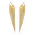 Brinco De Franja Dourado Folheado A Ouro 18k