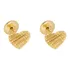 Brinco De Ouro 18k 750 Coração Feito A Mão Bordado Infantil
