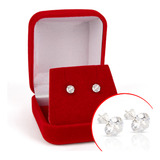 Brinco De Zirconia Prata