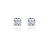 Brinco De Zirconia Quadrado