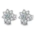 Brinco Diamante Moissanite 100 Pontos Luz Chique Flor Certif